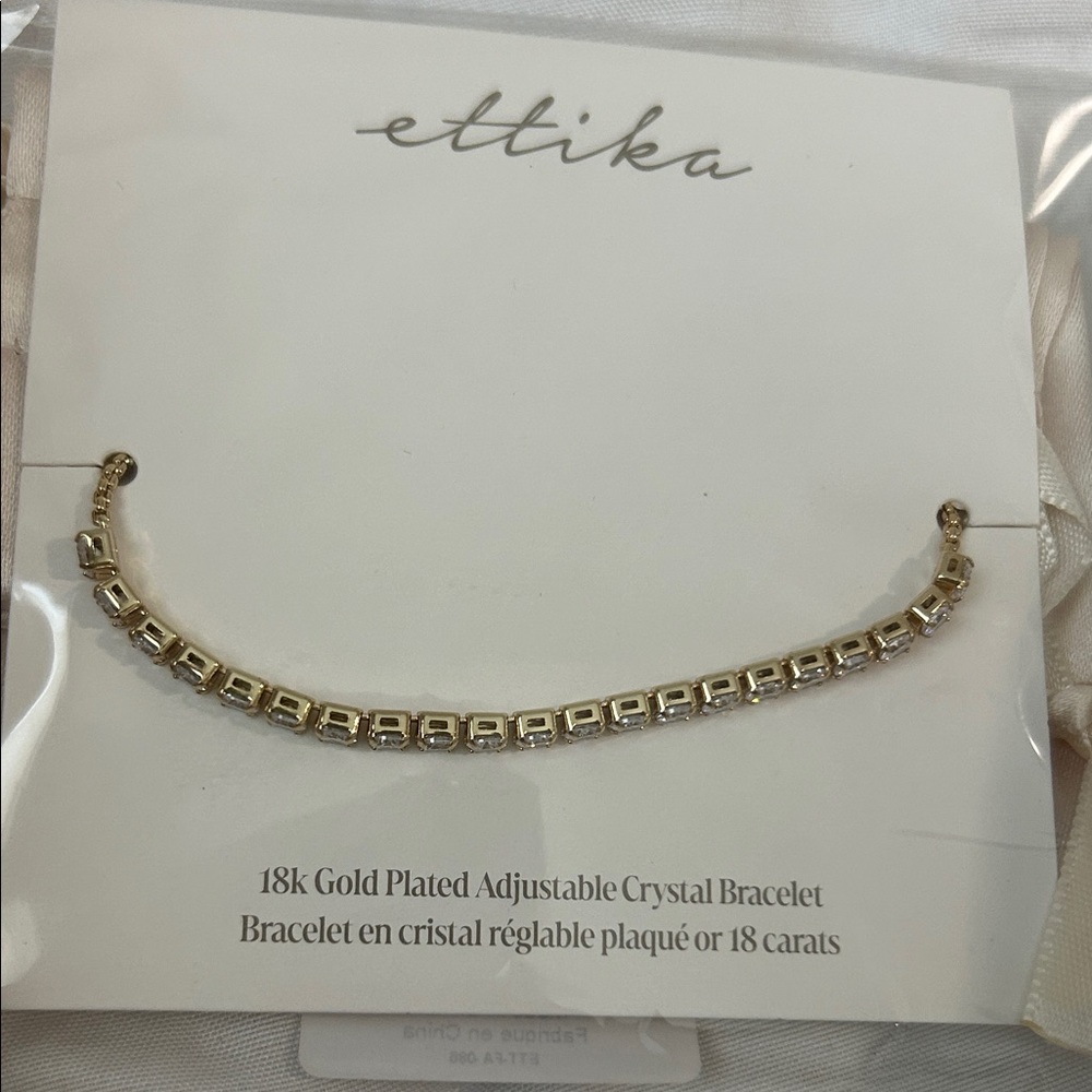 Ettika Gold Crystal Bracelet
